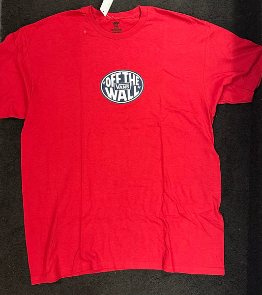 Vans Red Retro Off the Wall T-Shirt