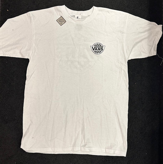 Vans White Retro Checker T-Shirt