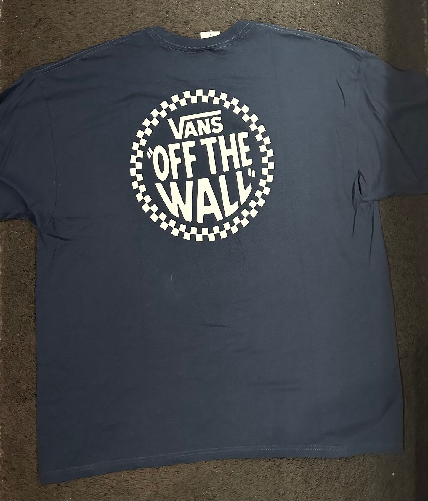 Vans Navy Blue Forwarding Off the Wall  T-Shirt