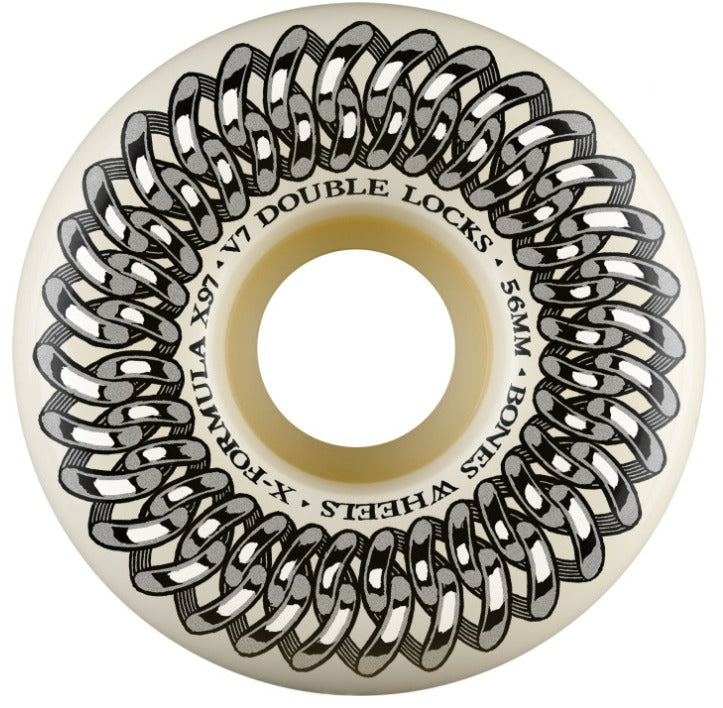 BONES WHEELS X-Formula Skateboard Wheels Double Lock V7 56mm 97A