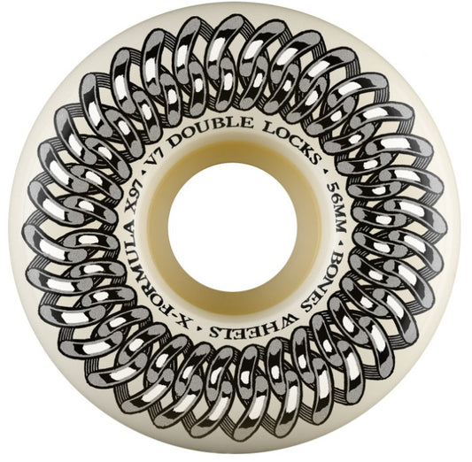 BONES WHEELS X-Formula Skateboard Wheels Double Lock V7 56mm 97A