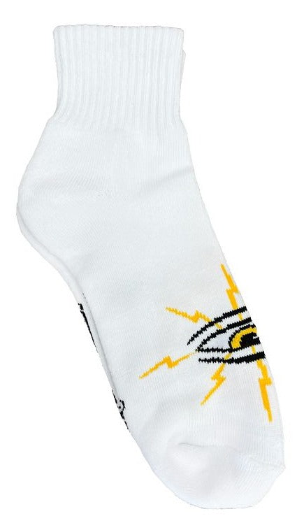 Toy Machine Lightening Sock (White)