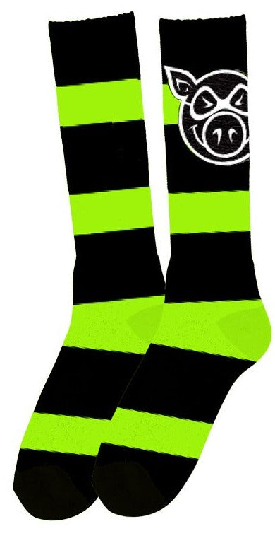 Pig Striped (Green Black)