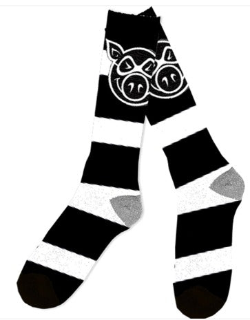 Pig Striped (White/Black)