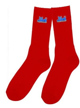 Toy Machine Socks Devil Cat (Red)